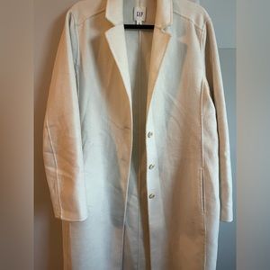 GAP Wool Blend Long Coat Size Large Tall